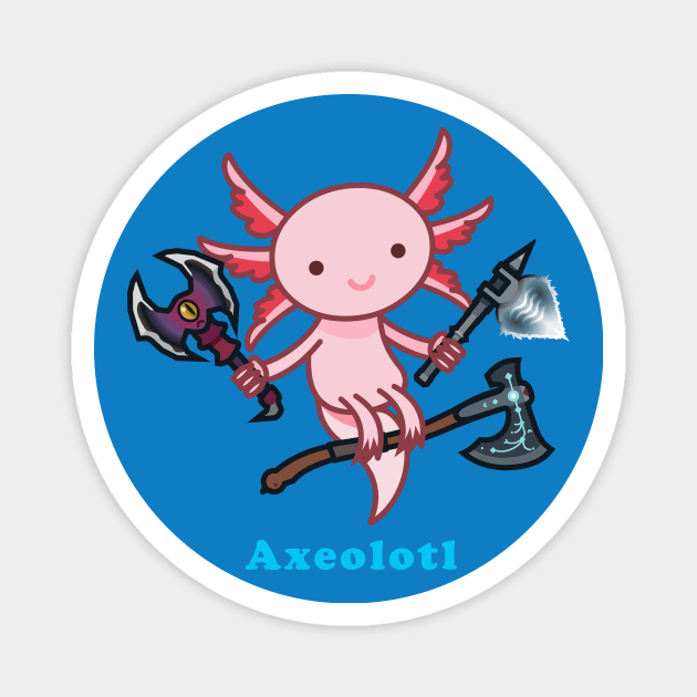 Axeolotl Magnet by HtCRU